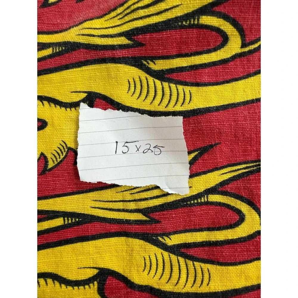 Richard Lion 15x25 English Heritage Banner Linen Cotton Red With Gold Lion UK